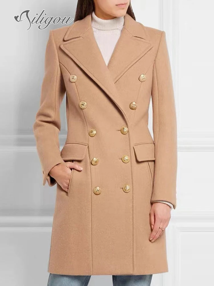 Ailigou High Quality Fashion Women's Suit 2022 Waist Slim Double breasted Jacket Autumn Solid Elegant Office Dress
Ailigou High Quality Fashion Women's Suit 2022 Waist Slim Double breasted Jacket Autumn Solid Elegant Office Dress