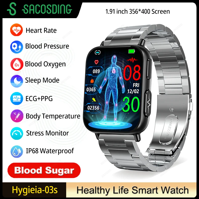 2023 New Blood Glucose Monitor Health Smart Watch Men ECG+PPG Blood Pressure Measurement IP68 Waterproof Sports smartwatch Men
2023 New Blood Glucose Monitor Health Smart Watch Men ECG+PPG Blood Pressure Measurement IP68 Waterproof Sports smartwatch Men