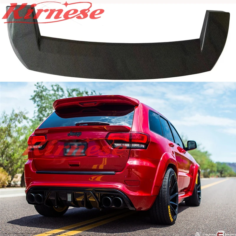 Glossy Black/Carbon Fiber Look Rear Trunk Spoiler Lip Extension+Rear Roof Spoiler Lip Wing For Jeep For Grand Cherokee 2013-2020
Glossy Black/Carbon Fiber Look Rear Trunk Spoiler Lip Extension+Rear Roof Spoiler Lip Wing For Jeep For Grand Cherokee 2013-2020