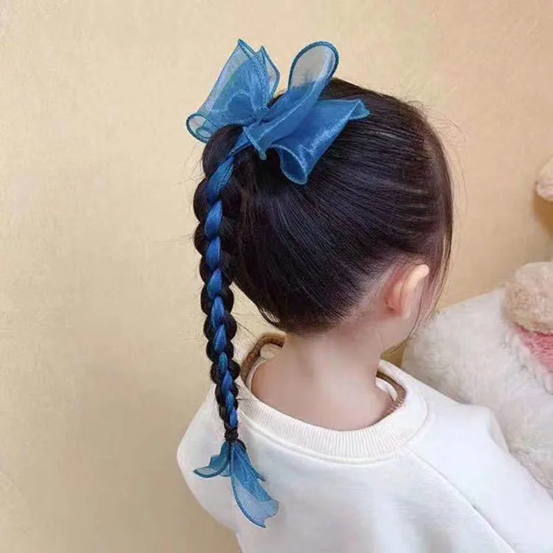 Cute Girls Mesh Streamer Hair Bows Bowknot Tassel Ponytail Clips Headwear Gradient Braiding Hairpin Grips Hair Accessories
Cute Girls Mesh Streamer Hair Bows Bowknot Tassel Ponytail Clips Headwear Gradient Braiding Hairpin Grips Hair Accessories