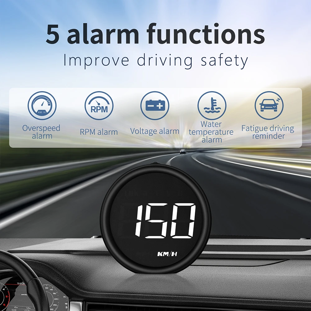 OBD2 Car HUD Computer Head Up Display Smart Digital Slope Meter Speedometer B1 Five Alarm Functions Vehicle Performance Test
OBD2 Car HUD Computer Head Up Display Smart Digital Slope Meter Speedometer B1 Five Alarm Functions Vehicle Performance Test