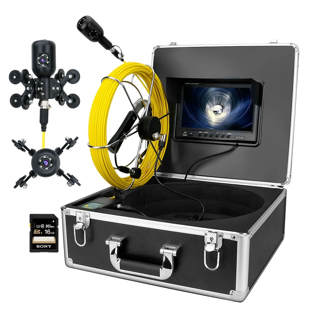 50m 9inch DVR AHD Dual Camera Lens Drain Sewer Pipeline Industrial Endoscope Pipe Inspection 1080P Video Camera
50m 9inch DVR AHD Dual Camera Lens Drain Sewer Pipeline Industrial Endoscope Pipe Inspection 1080P Video Camera