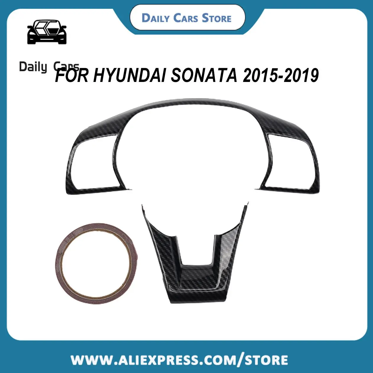 Улучшите вид вашего для Hyundai Sonata 2015-2019 с устойчивой к царапинам накладкой на кнопку рулевого колеса из углеродного волокна, набор из 2 шт.
Улучшите вид вашего для Hyundai Sonata 2015-2019 с устойчивой к царапинам накладкой на кнопку рулевого колеса из углеродного волокна, набор из 2 шт.