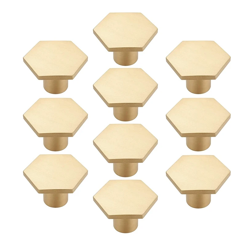10PCS Brass Cabinet Handles Gold Drawer Knob Hexagonal Knobs For Modern Kitchen Cupboard Bedroom Table(With Screws)
10PCS Brass Cabinet Handles Gold Drawer Knob Hexagonal Knobs For Modern Kitchen Cupboard Bedroom Table(With Screws)