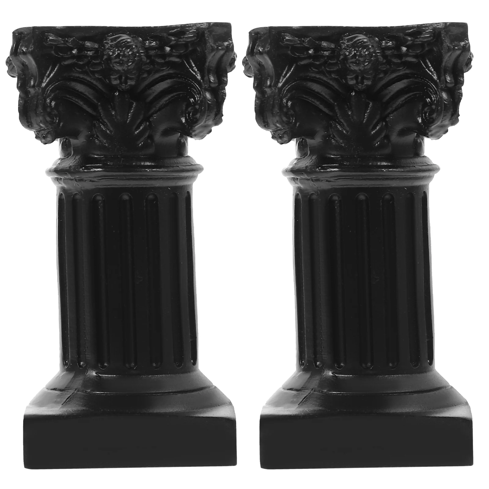 

Column Greek Stand Pillar Holder Roman Vintage Statue Decor Home Resin Candlestick Holders Columns Sculpture Flower Wedding