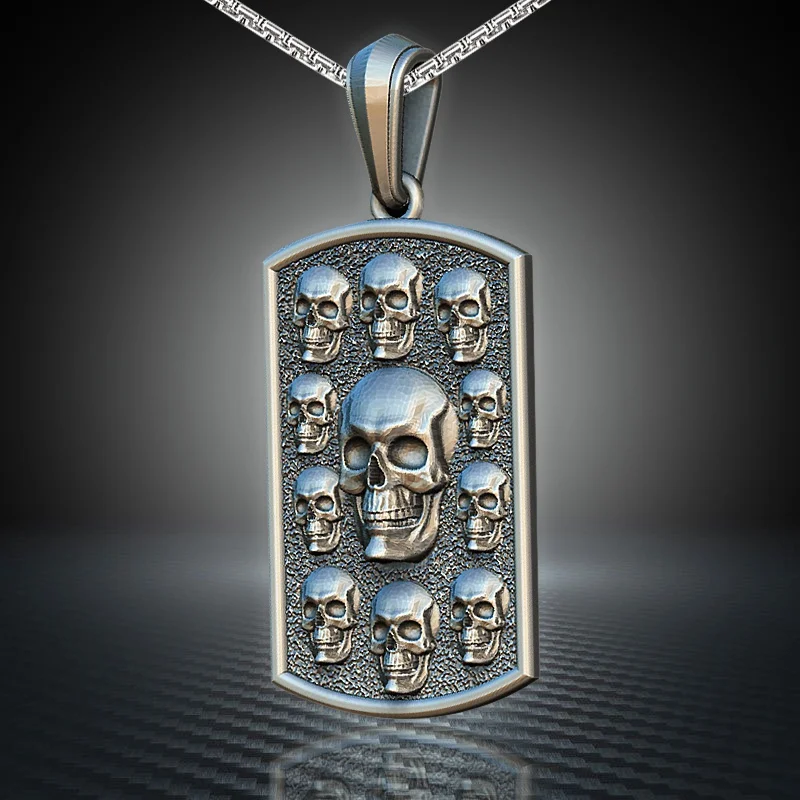 Men's Square Necklace Skull Tag Fashion Retro American Punk Hip Hop Boyfriend Pendan Domineering Jewelry for Women Accessories
Men's Square Necklace Skull Tag Fashion Retro American Punk Hip Hop Boyfriend Pendan Domineering Jewelry for Women Accessories