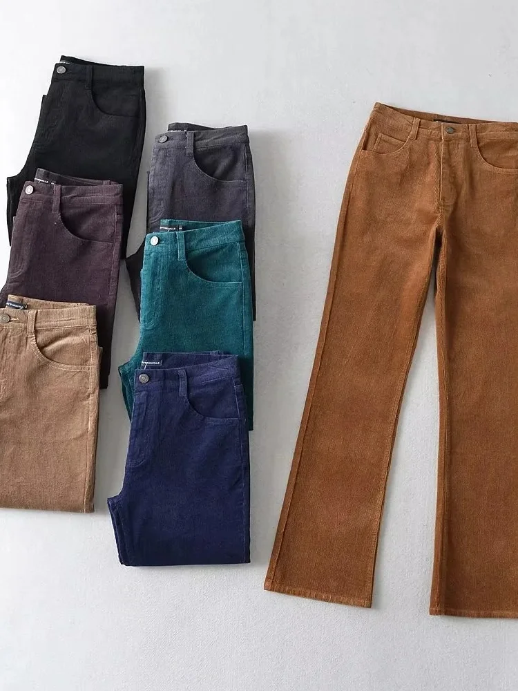 Habbris Fall Solid Casual Corduroy Pants Fall Outfit For Women 2022 High Waist Straight Long Pants Female Fashion Casual Trouser
Habbris Fall Solid Casual Corduroy Pants Fall Outfit For Women 2022 High Waist Straight Long Pants Female Fashion Casual Trouser