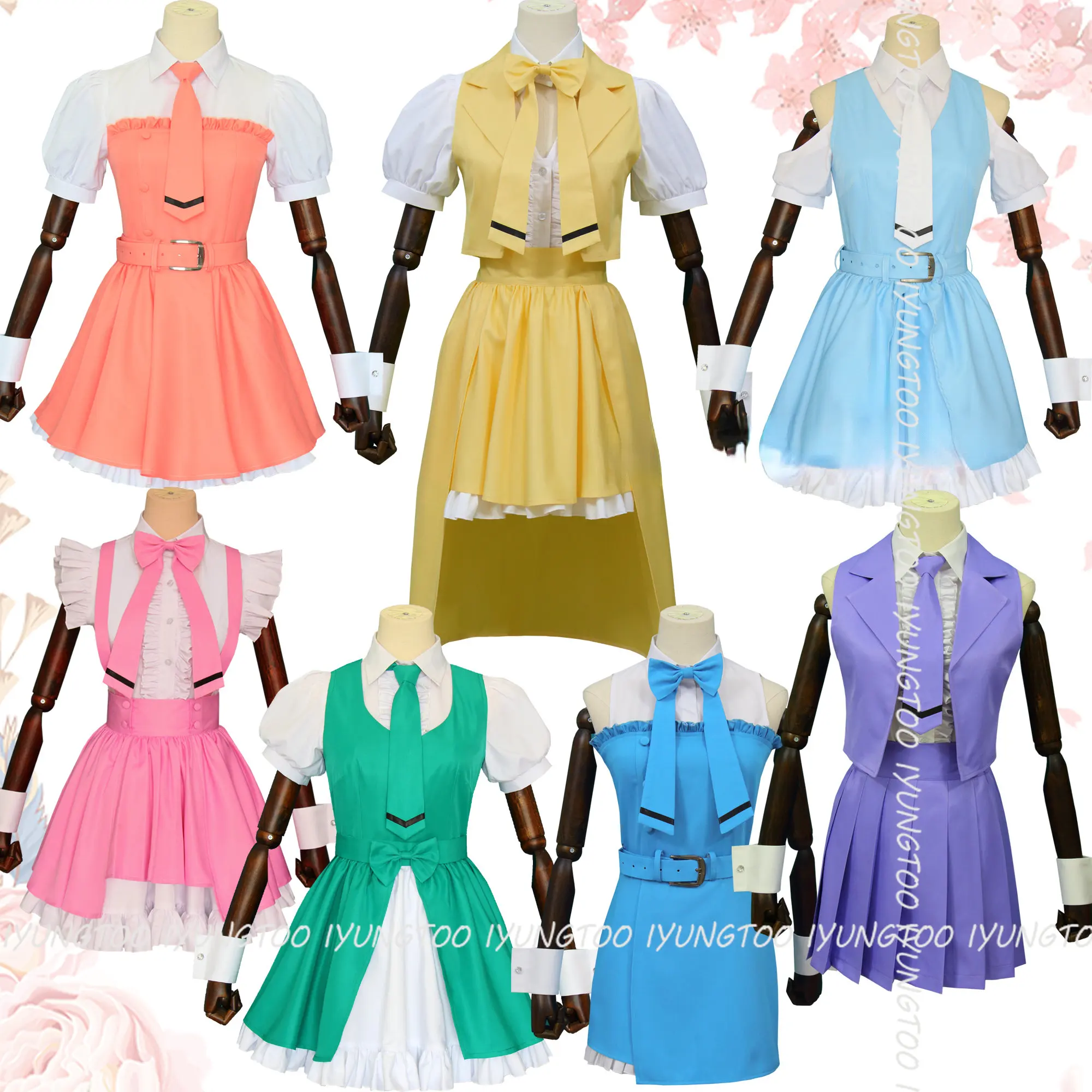 Если мой любимый поп-идол сделает его в строителькан, я бы умерла ичий магина игараси Рио мацузама Соран мизумори, косплей костюм 
Если мой любимый поп-идол сделает его в строителькан, я бы умерла ичий магина игараси Рио мацузама Соран мизумори, косплей костюм