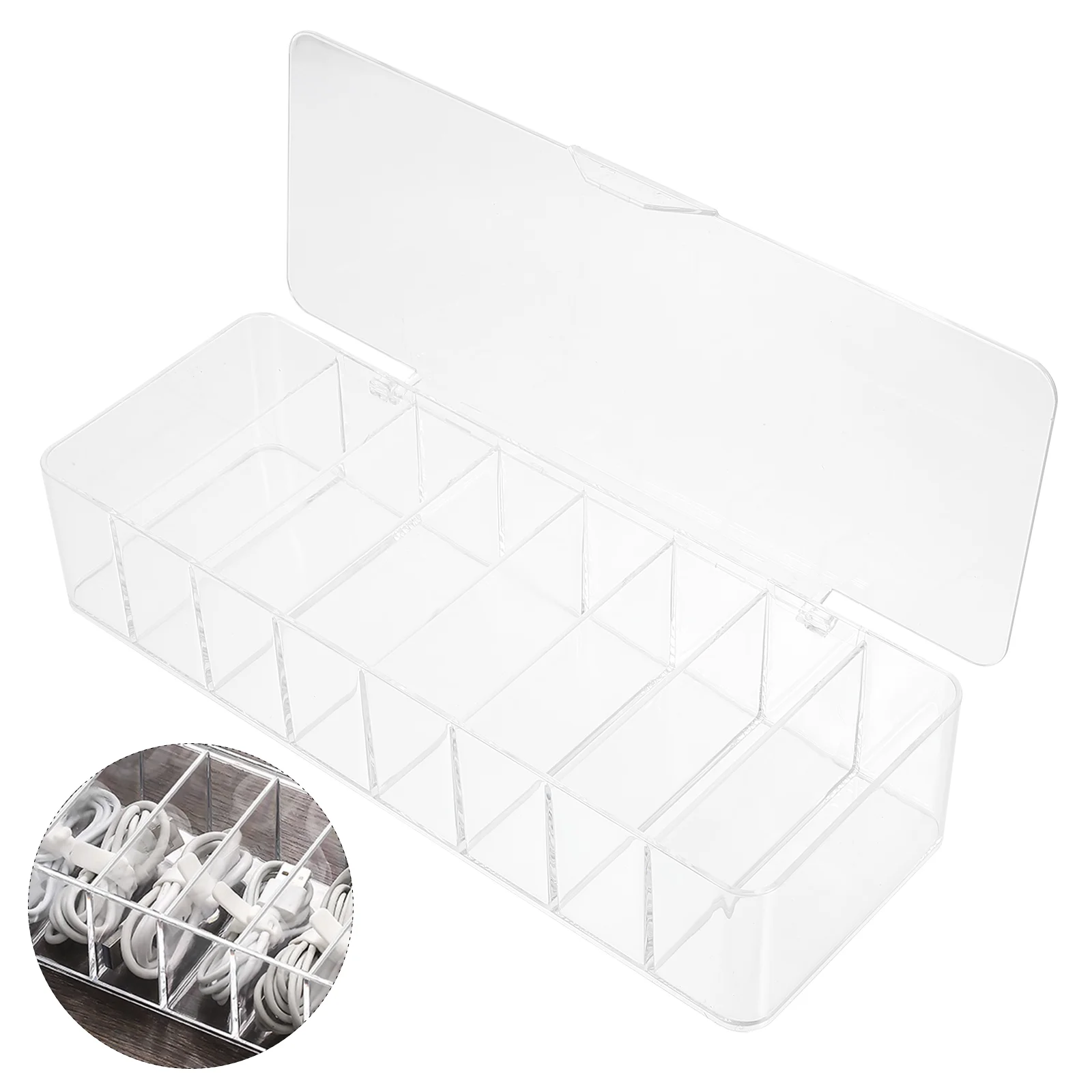 Cord Holder Organizer Box Wire Cable Management Storage Containerclipsdrop Headphone Charging Clear Sorter Usb Transparent
Cord Holder Organizer Box Wire Cable Management Storage Containerclipsdrop Headphone Charging Clear Sorter Usb Transparent