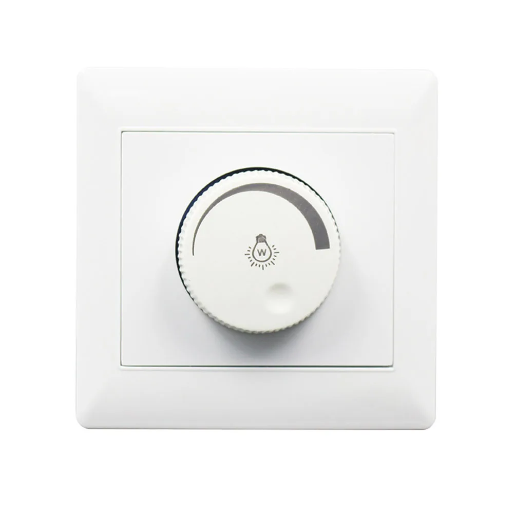 86 Type Rotation ABS Practical Brightness Controller Home White Adjustable 10A 250V Concealed Durable Dimmer Switch LED Light 
86 Type Rotation ABS Practical Brightness Controller Home White Adjustable 10A 250V Concealed Durable Dimmer Switch LED Light