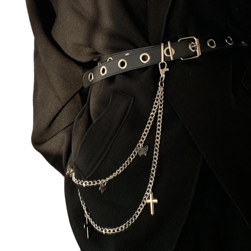 Gothic Punk Pants Jeans Waist Chain with Cross Butterfly Pendant Jewelry Belt Drop Shipping
Gothic Punk Pants Jeans Waist Chain with Cross Butterfly Pendant Jewelry Belt Drop Shipping