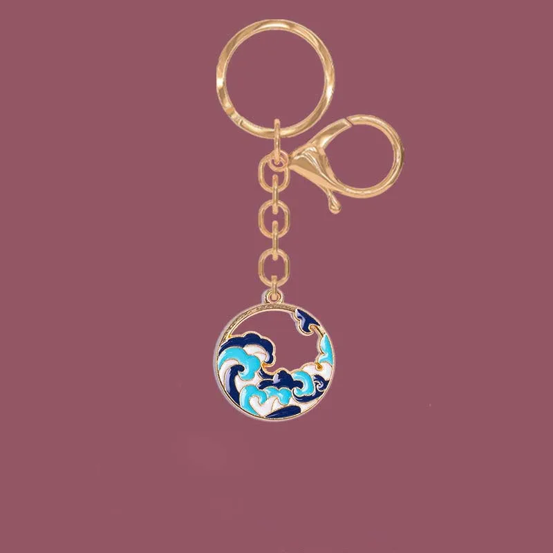 Fashion Pendant Ocean Wave Keychain Girl Couple Backpack Pendant Creative Jewelry Car Keychain Valentine's Day Gift
Fashion Pendant Ocean Wave Keychain Girl Couple Backpack Pendant Creative Jewelry Car Keychain Valentine's Day Gift