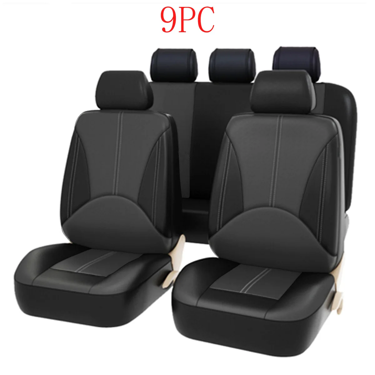 2PC 4PC 9PC PU Leather Car Seat Cover Protector Brand Cushion For Front Rear Backseat Seat Support Auto Covers Mat Pad Anti-slip
2PC 4PC 9PC PU Leather Car Seat Cover Protector Brand Cushion For Front Rear Backseat Seat Support Auto Covers Mat Pad Anti-slip