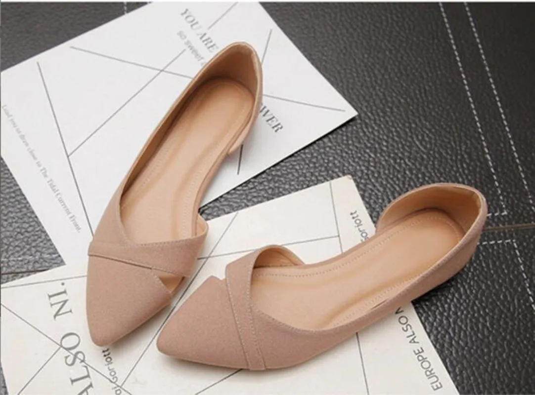 Women's Flat Shoes Pink Black Solid Color Suede Pointed Toe Office Ladies Flat Heels Size 34-43
Women's Flat Shoes Pink Black Solid Color Suede Pointed Toe Office Ladies Flat Heels Size 34-43