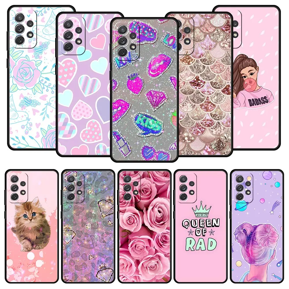Rose Pink Princess Queen Phone Case for Samsung Galaxy A72 A51 A71 A21S A12 A11 A31 A52S A41 A32 A01 A22 A03S A13 5G Soft Cover
Rose Pink Princess Queen Phone Case for Samsung Galaxy A72 A51 A71 A21S A12 A11 A31 A52S A41 A32 A01 A22 A03S A13 5G Soft Cover