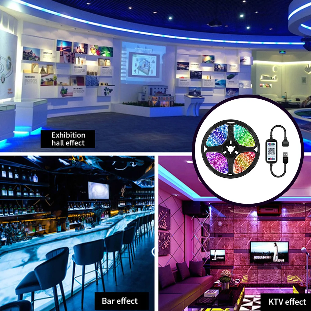 LED Light Strip Phone APP Control Strip Light 5050 USB LED RGB Decor Smart Lamp Waterproof TV Backlights,1/2/3/4//5M
LED Light Strip Phone APP Control Strip Light 5050 USB LED RGB Decor Smart Lamp Waterproof TV Backlights,1/2/3/4//5M
