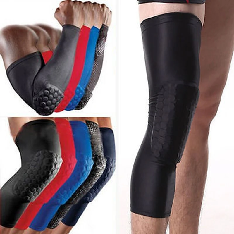 Professional Sports Honeycomb Long Knee Support Brace Pad Protector Basketball Leg Sleeve Sports Knee Pad 
Professional Sports Honeycomb Long Knee Support Brace Pad Protector Basketball Leg Sleeve Sports Knee Pad