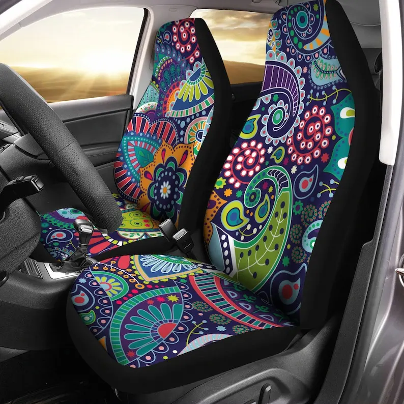 Paisley floral Car Seat Covers (1 pair), universal seat covers, Car Seat Protector, boho car seat upholstery, floral Car Accesso
Paisley floral Car Seat Covers (1 pair), universal seat covers, Car Seat Protector, boho car seat upholstery, floral Car Accesso