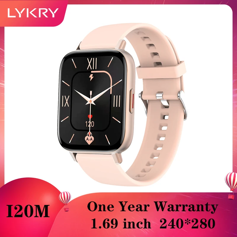 LYKRY I20M New SmartWatch 1.69inch HD Bluetooth Call Blood Pressure Oxygen Monitor Fitness Tracker For Androis iOS Smart Phone
LYKRY I20M New SmartWatch 1.69inch HD Bluetooth Call Blood Pressure Oxygen Monitor Fitness Tracker For Androis iOS Smart Phone
