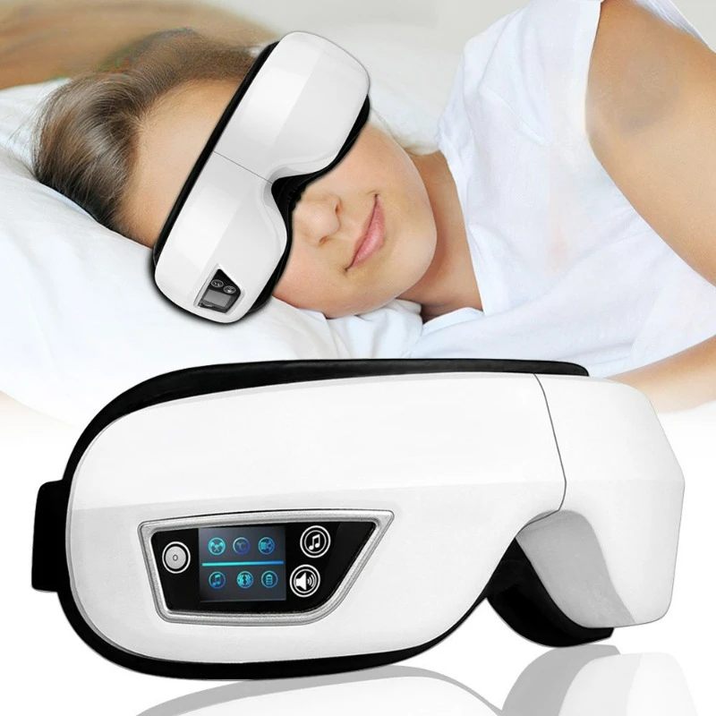 Eye Massager 6D Smart Airbag Vibration Eye Care Instrument Hot Compress Bluetooth Eye Massage Glasses Fatigue Pouch & Wrinkle
Eye Massager 6D Smart Airbag Vibration Eye Care Instrument Hot Compress Bluetooth Eye Massage Glasses Fatigue Pouch & Wrinkle