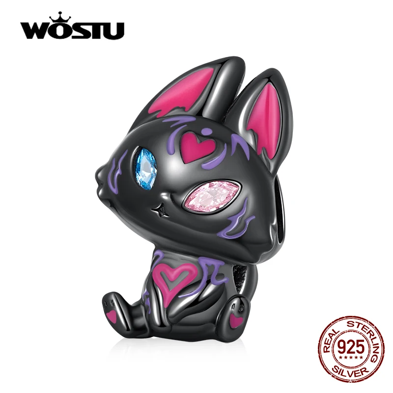 WOSTU 100% 925 Sterling Silver Playful Fox Charm Zircon Animal Black Gold-Plated Bead DIY Jewelry Fit Original Bracelet CQC2223
WOSTU 100% 925 Sterling Silver Playful Fox Charm Zircon Animal Black Gold-Plated Bead DIY Jewelry Fit Original Bracelet CQC2223