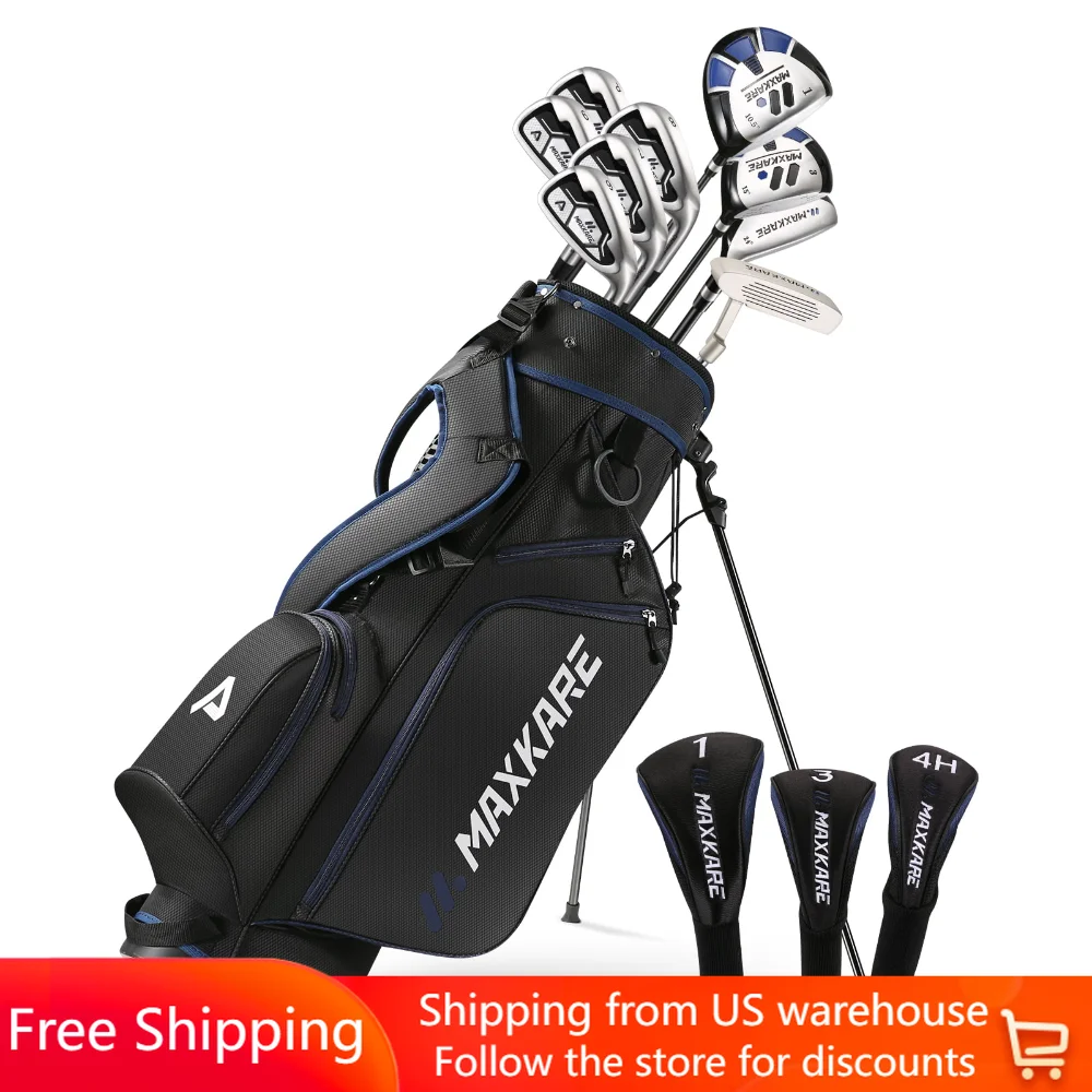 Free shipping Complete Golf Clubs Set Golf Men's Regular 13-Piece Complete Set Includes Driver, Fairway Wood, Hybrids, 6-9 Irons
Free shipping Complete Golf Clubs Set Golf Men's Regular 13-Piece Complete Set Includes Driver, Fairway Wood, Hybrids, 6-9 Irons