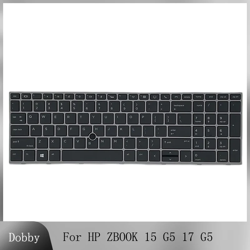

Original New US Backlit Laptop Keyboard for HP ZBOOK 15 G5 17 G5 Mobile Workstation Keyboard With Frame L12765-151 L12764-001