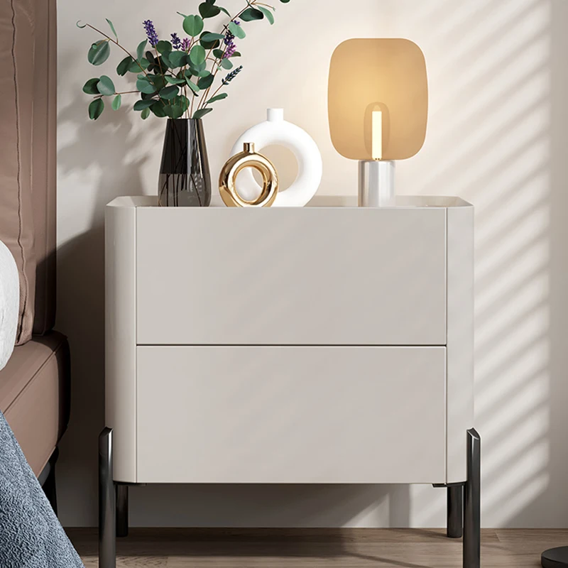 

Nordic Nightstands Dressers Bedroom White Storage Bedsides Tables Luxury Mid Century Bed Mesa De Noche Bedroom Furnitures
