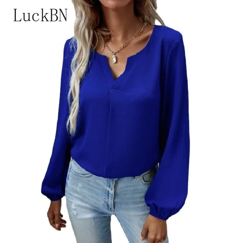 Blouses Spring Vintage Loose Casual Pullovers Temperament Office Lady Shirt Elegant Fashion Solid Long Sleeve Blouse Women New
Blouses Spring Vintage Loose Casual Pullovers Temperament Office Lady Shirt Elegant Fashion Solid Long Sleeve Blouse Women New