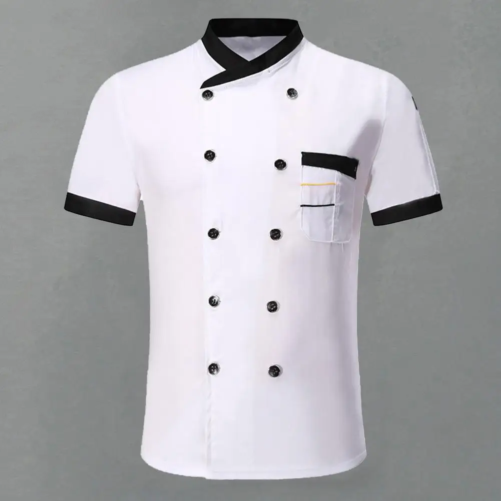 Unisex Kitchen Chef Coat Short Restaurant Uniform Shirt Service Bakery Breathable Chef Dress Chef Jackets
Unisex Kitchen Chef Coat Short Restaurant Uniform Shirt Service Bakery Breathable Chef Dress Chef Jackets
