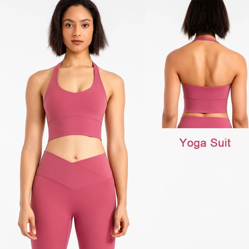 Fashionable Outdoor Yoga Suit With Tight Fitting Hip Lifting Running Beautiful Back Neck Hanging And Bra Style Fitness Suit
Fashionable Outdoor Yoga Suit With Tight Fitting Hip Lifting Running Beautiful Back Neck Hanging And Bra Style Fitness Suit