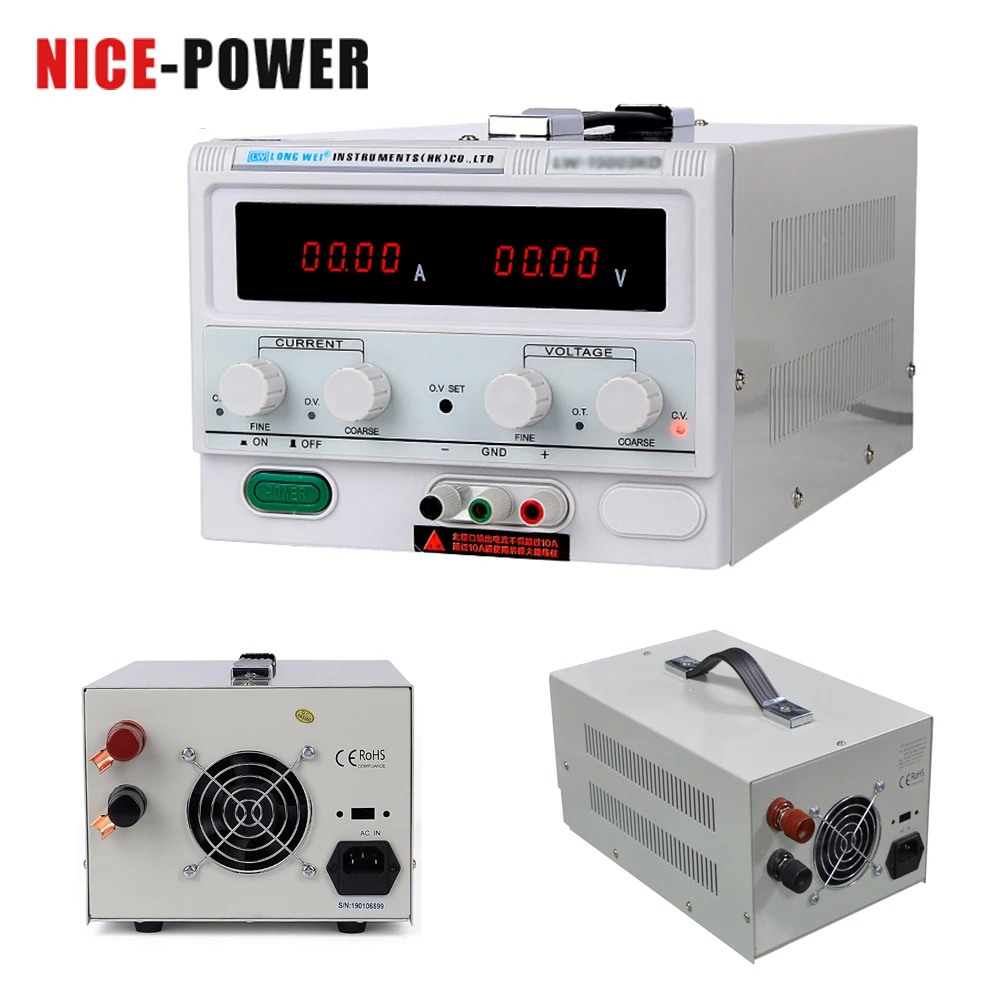 15V 60A 60V 20A 100V 5A Laboratory Stabilizer DC Power Supply Adjustable Voltage Regulator Switching Variable Bench Source 250V
15V 60A 60V 20A 100V 5A Laboratory Stabilizer DC Power Supply Adjustable Voltage Regulator Switching Variable Bench Source 250V