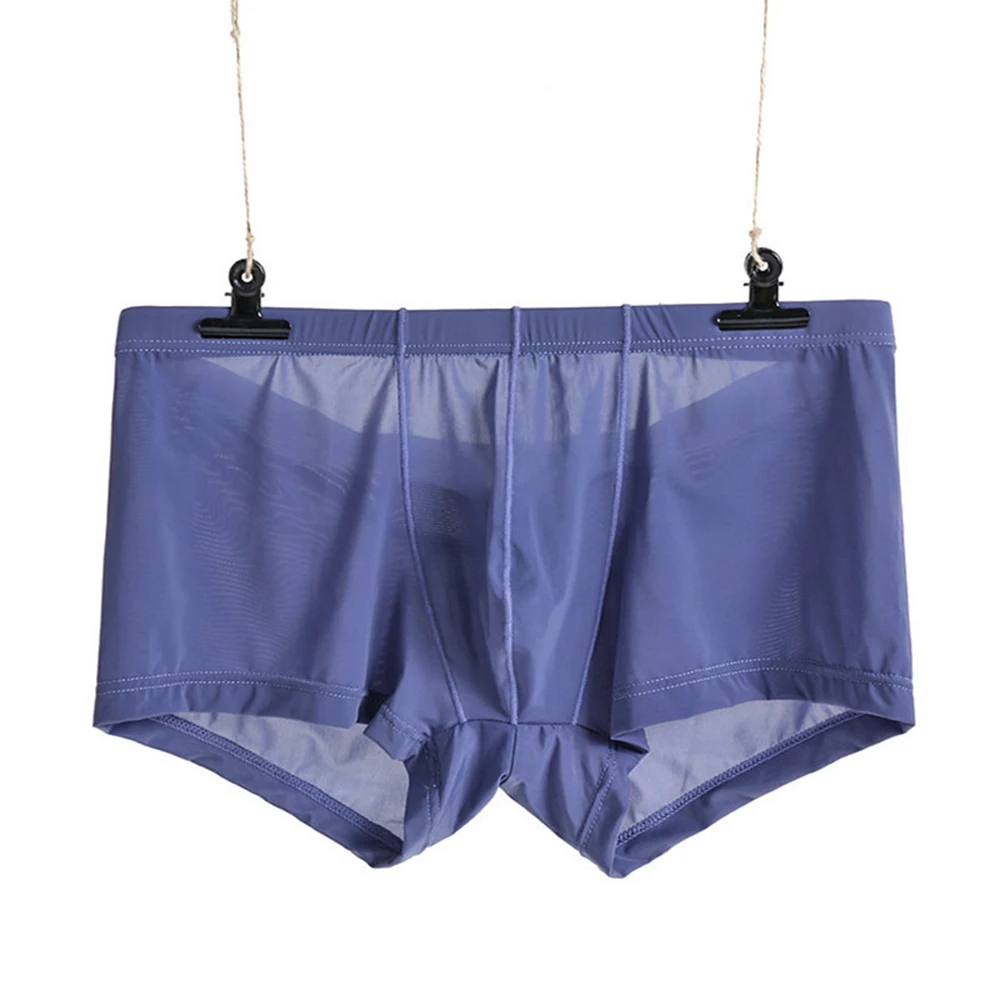 Men's Ice Silk Boxer Sheer See Through Trunks Breathable Boxers Briefs Translucent Underwear U Convex Pouch Men Underpants
Men's Ice Silk Boxer Sheer See Through Trunks Breathable Boxers Briefs Translucent Underwear U Convex Pouch Men Underpants