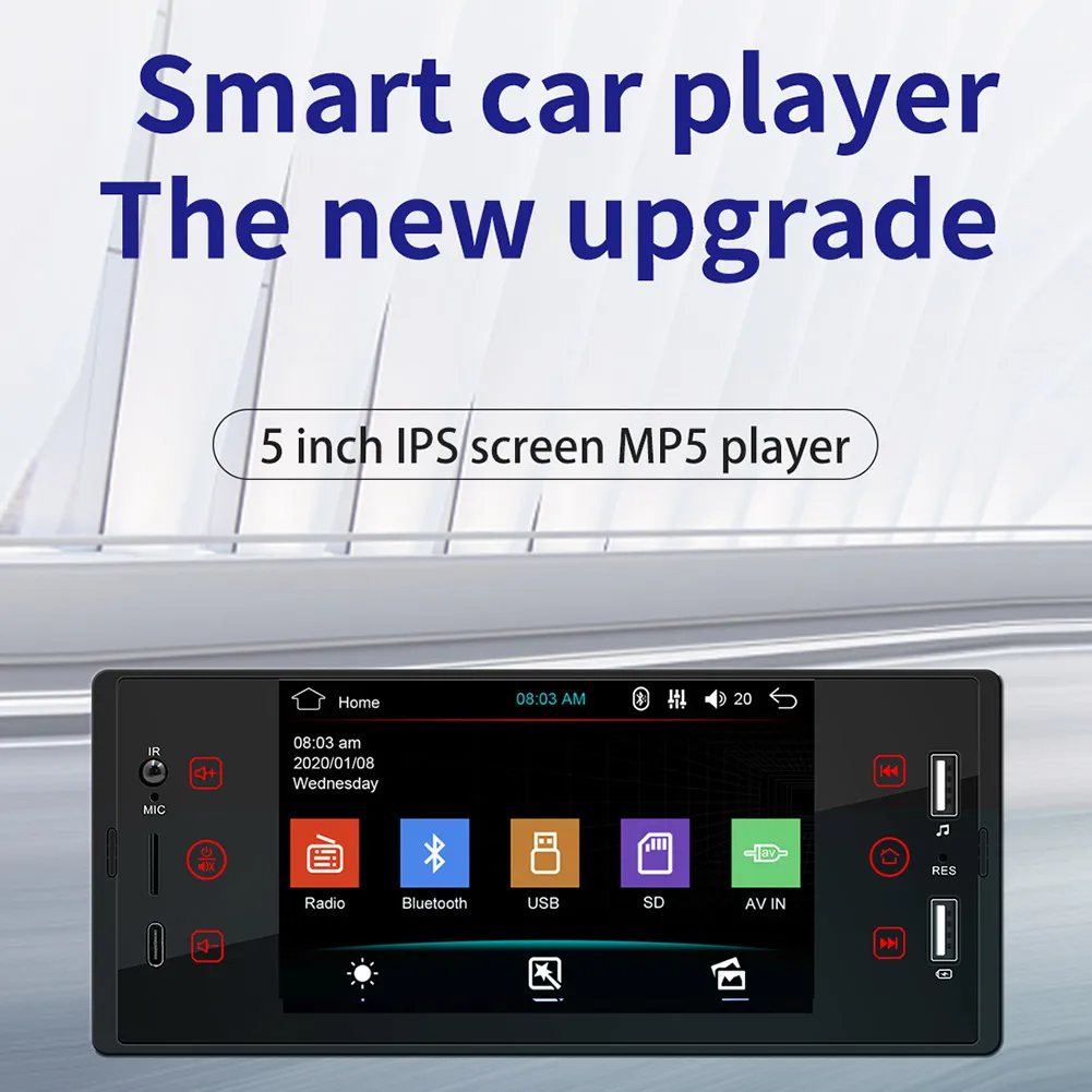 5\\\" 1Din Car Stereo Multimedia MP5 Player Bluetooth USB FM Radio HD Touch Screen Car Accessories High-quality Reversing Video
5\\\" 1Din Car Stereo Multimedia MP5 Player Bluetooth USB FM Radio HD Touch Screen Car Accessories High-quality Reversing Video