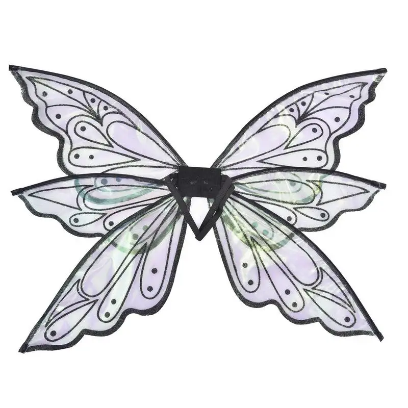 

Платье для Хэллоуина со сверкающими крыльями феи бабочки эльфа крылья для детей наряд для Хэллоуина Костюм для вечеринки Крылья Ангела