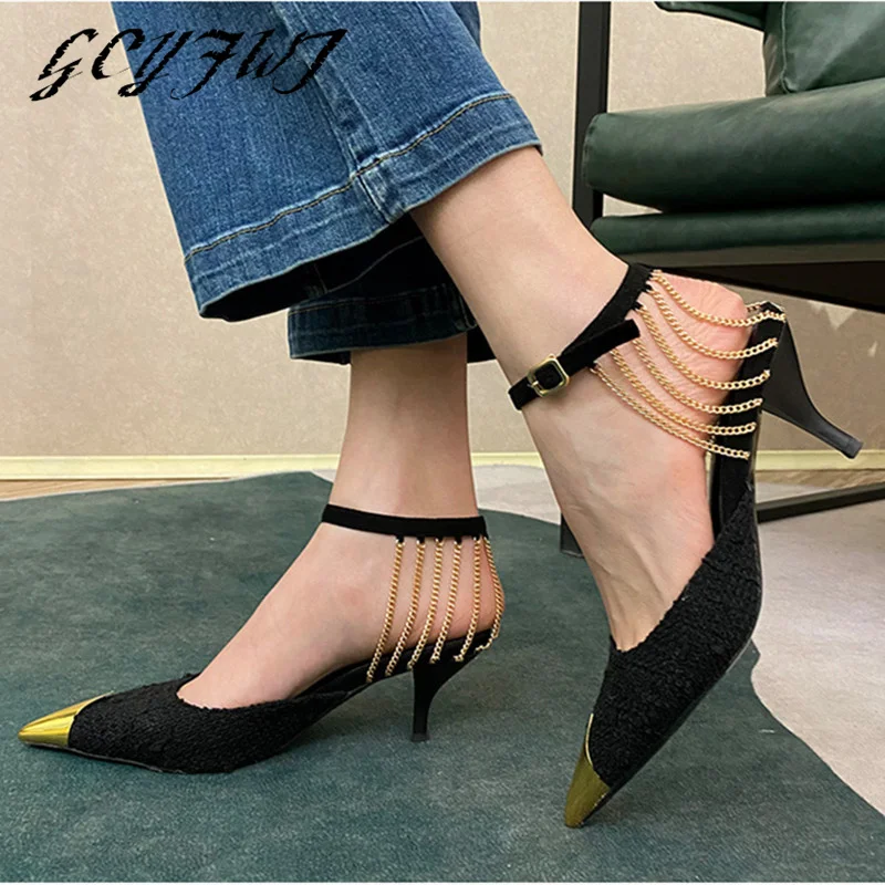 Casual Women Sandals High Heel Summer Brand Woman Pumps Thin Heels Party Shoes Pointed Toe Buckle Strap Office Female Dress Shoe
Casual Women Sandals High Heel Summer Brand Woman Pumps Thin Heels Party Shoes Pointed Toe Buckle Strap Office Female Dress Shoe