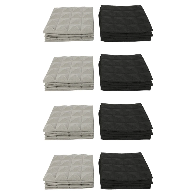 48X Charcoal Acoustic Foam Tiles Soundproofing Foam Panels Studio Sound Padding 2 X 10 X 10 Inch(Black+Grey)
48X Charcoal Acoustic Foam Tiles Soundproofing Foam Panels Studio Sound Padding 2 X 10 X 10 Inch(Black+Grey)