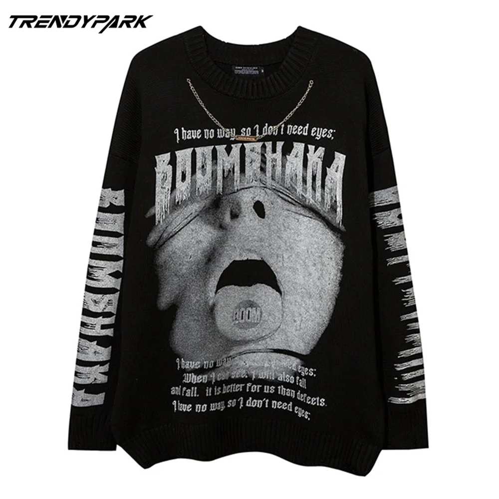 AAAMen's Sweater Hip Hop Letters Knitted Sweater Men's Clothing Autumn Harajuku Streetwear Casual Jersey Sweater Oversize J
AAAMen's Sweater Hip Hop Letters Knitted Sweater Men's Clothing Autumn Harajuku Streetwear Casual Jersey Sweater Oversize J