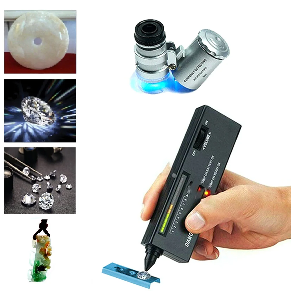 4pcs/set Diamond Tester Gemstone Testing Kit Digital Electronic Test Digital Electronic device LED Indicator
4pcs/set Diamond Tester Gemstone Testing Kit Digital Electronic Test Digital Electronic device LED Indicator