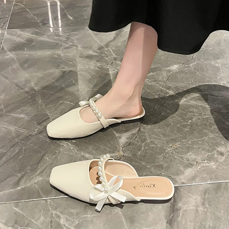 Туфли женские на плоской подошве, лоферы с закрытым носком, шлепанцы с бантом-бабочкой, сланцы, мюли, пикантные низкие шнурки с бусинами, из П...
Туфли женские на плоской подошве, лоферы с закрытым носком, шлепанцы с бантом-бабочкой, сланцы, мюли, пикантные низкие шнурки с бусинами, из П...