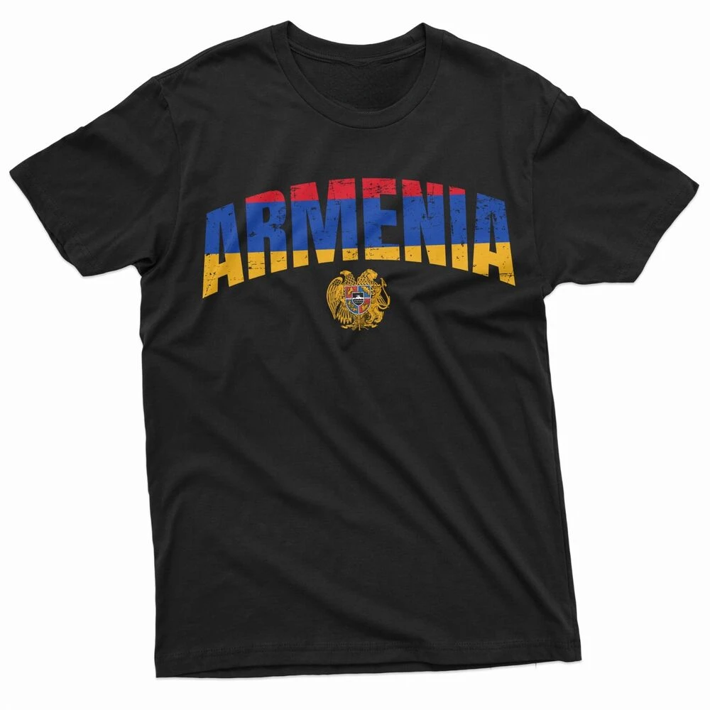 

Armenia Independence Day Armenian Flag Patriotic T-Shirt Short Sleeve Casual 100% Cotton O-Neck Summer Mens T-shirt Size S-3XL