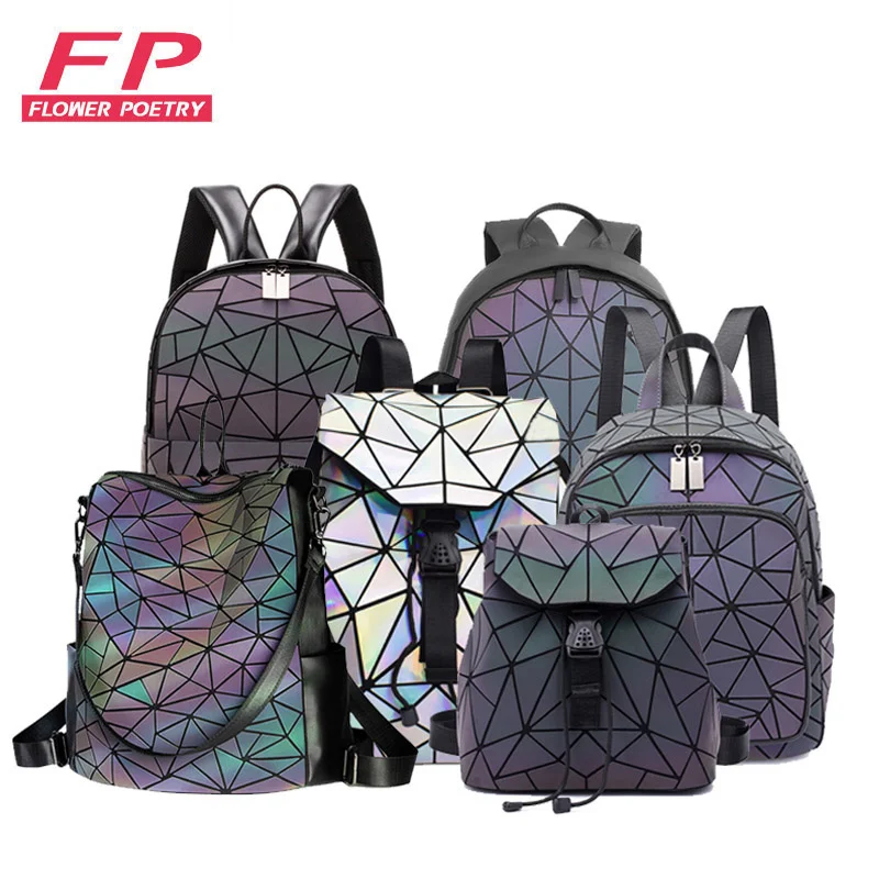 New Luminous Backpack School Women Bags Set Holographic Geometric Backpacks Female School Bag For Teenage Girls Student Rucksack
New Luminous Backpack School Women Bags Set Holographic Geometric Backpacks Female School Bag For Teenage Girls Student Rucksack