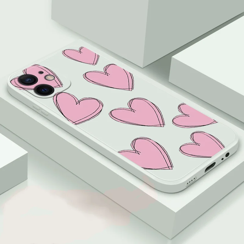 For iPhone 12 Pro Max 12 Mini Soft Case TPU Silicone Phone Shell Love Heart Back Cover Phone Color Case
For iPhone 12 Pro Max 12 Mini Soft Case TPU Silicone Phone Shell Love Heart Back Cover Phone Color Case