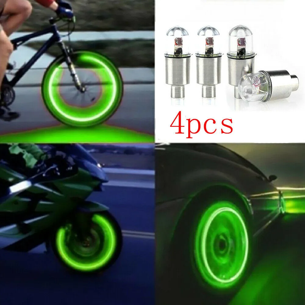 4pcs Wheel Lights Cap Auto Wheel Tire Tyre Air Valve Stem LED Light Cap Cover Case For Bike Car Motorcycle Waterproof
4pcs Wheel Lights Cap Auto Wheel Tire Tyre Air Valve Stem LED Light Cap Cover Case For Bike Car Motorcycle Waterproof