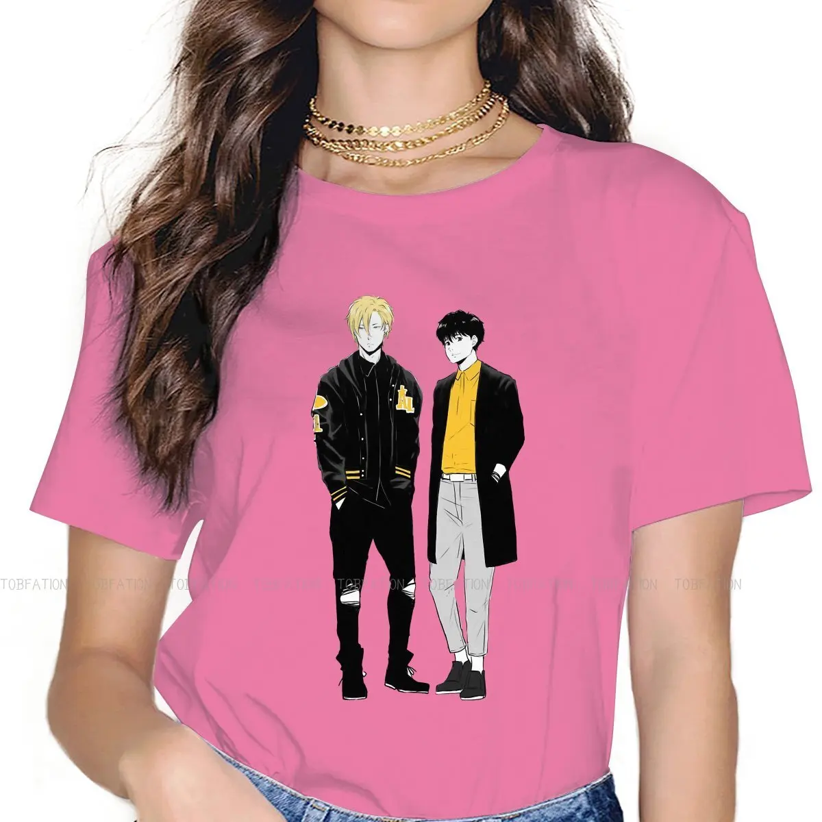 Ash and Eiji C Graphic TShirt Banana Fish Printing Streetwear Leisure T Shirt Female Unique Gift Idea
Ash and Eiji C Graphic TShirt Banana Fish Printing Streetwear Leisure T Shirt Female Unique Gift Idea