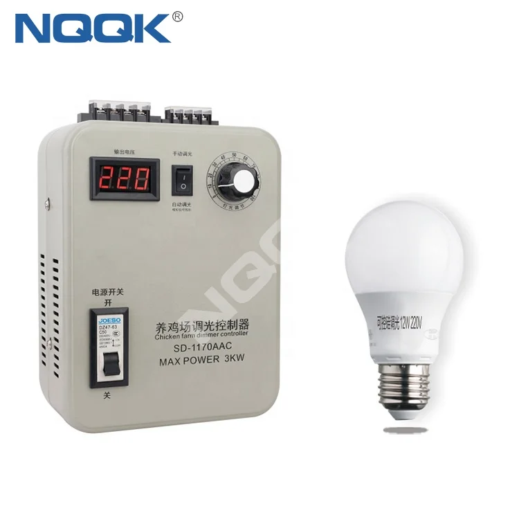 Lighting Controller LED Light Warm Light Lamp Temperature Dimmer for Chicken Farm
Lighting Controller LED Light Warm Light Lamp Temperature Dimmer for Chicken Farm