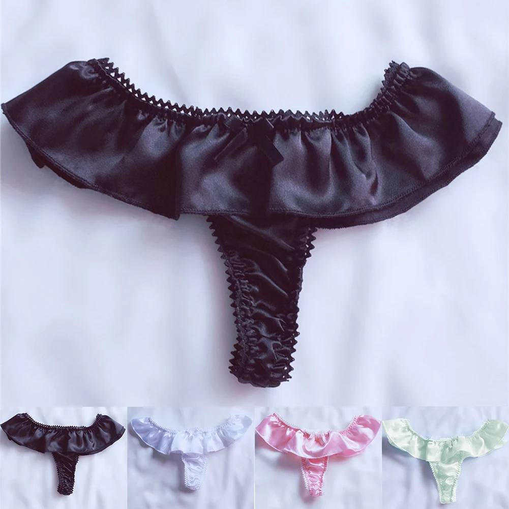 Women Sexy Low Rise Stretchy Briefs Thong T-Back Breathable Underwear Underpants Ruffles Skin-friendly Underpants Solid Color
Women Sexy Low Rise Stretchy Briefs Thong T-Back Breathable Underwear Underpants Ruffles Skin-friendly Underpants Solid Color