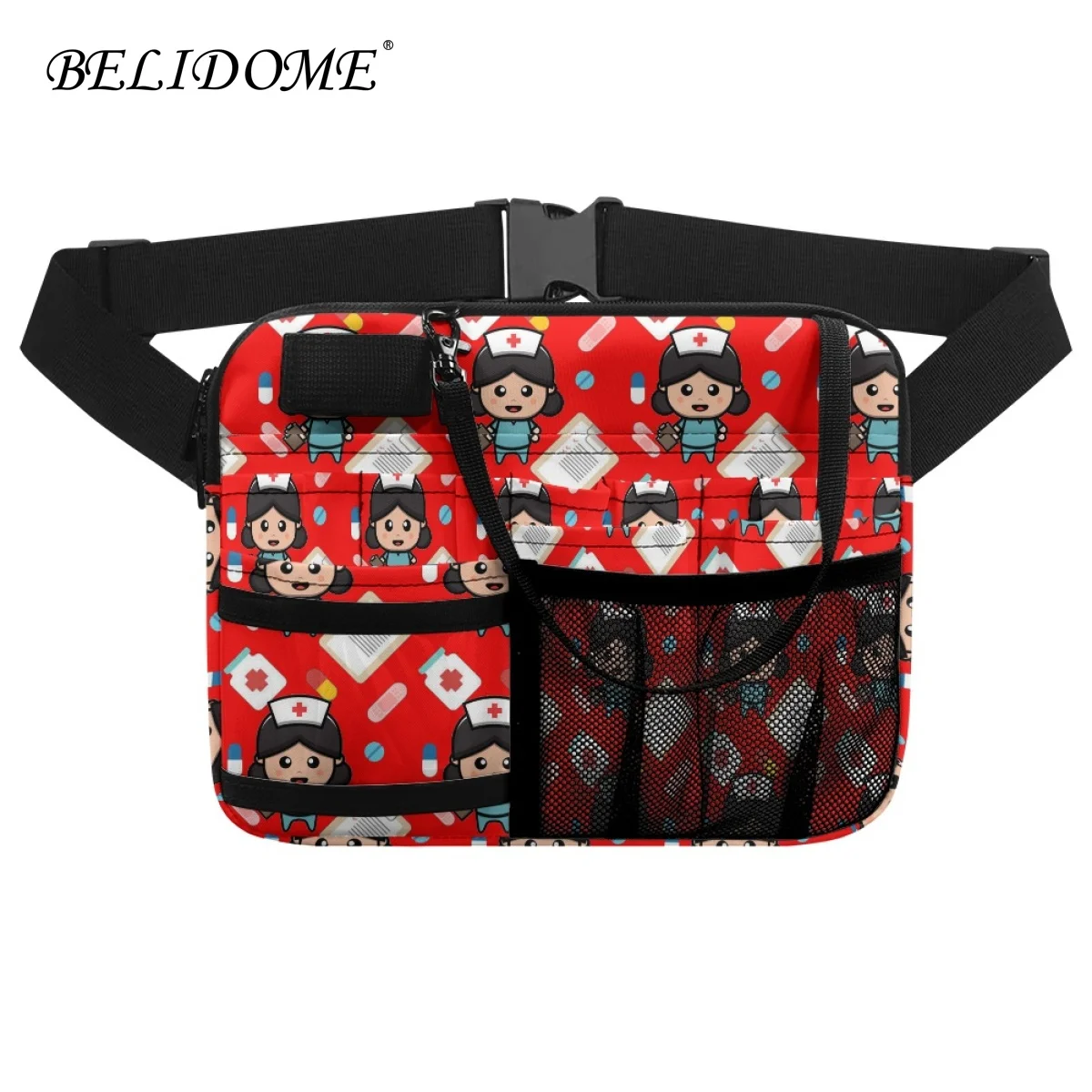 

New Nurse Fanny Pack with Tape Holder Multi Compartment Medical Gear Pocket Belt Bag Nursing Organizer Pouch Utility Waist Pack