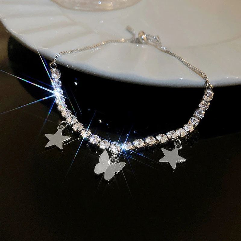 AAA Quality Transparent CZ Butterfly Bracelet for Women Bling Rhineston Zircon Charm Lady Bracelets Pendant Jewelry Gift
AAA Quality Transparent CZ Butterfly Bracelet for Women Bling Rhineston Zircon Charm Lady Bracelets Pendant Jewelry Gift