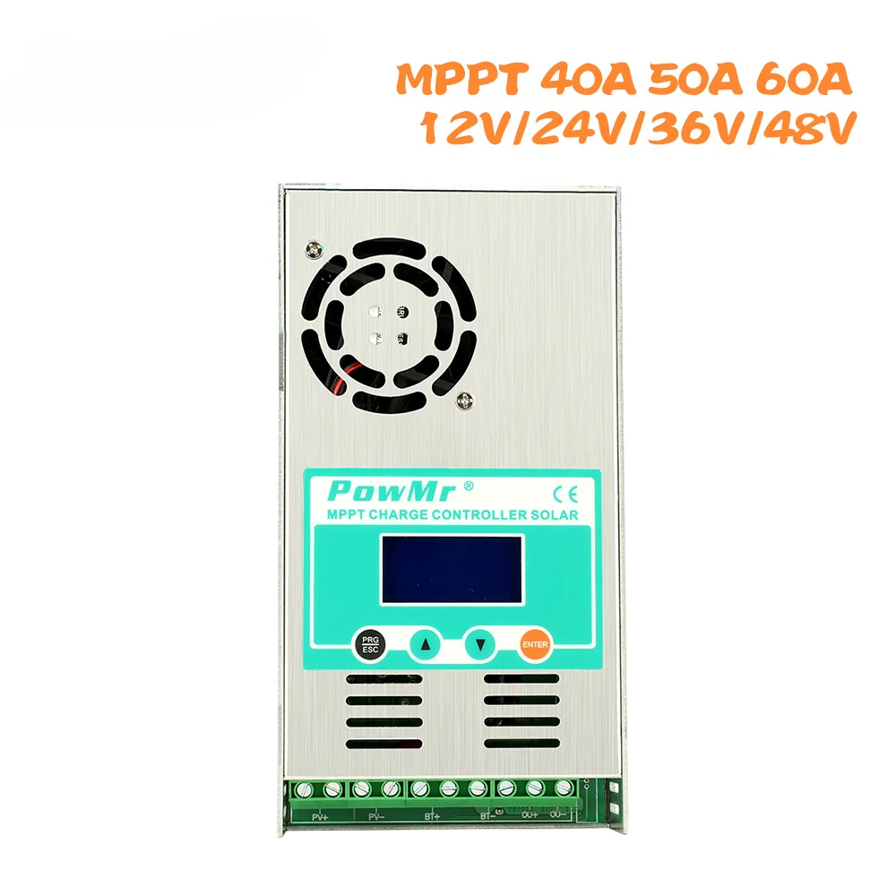 MPPT60A50A40A30A Solar Charger and Discharger Controller 12/24/36/48V with Intelligent Fan
MPPT60A50A40A30A Solar Charger and Discharger Controller 12/24/36/48V with Intelligent Fan